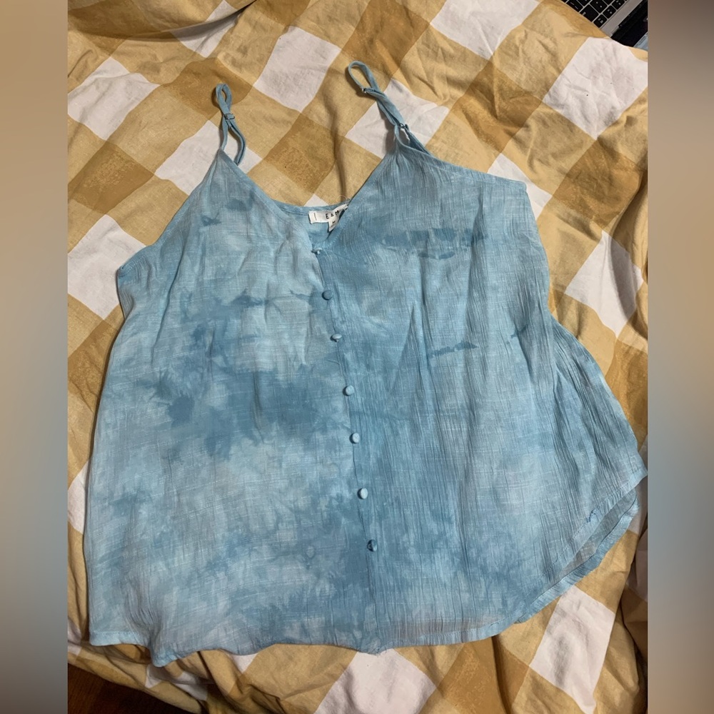 Blue (tie-dye) top